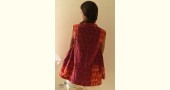 shop Ikat Handloom Cotton Shrug - Red & Orange