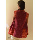 shop Ikat Handloom Cotton Shrug - Red & Orange