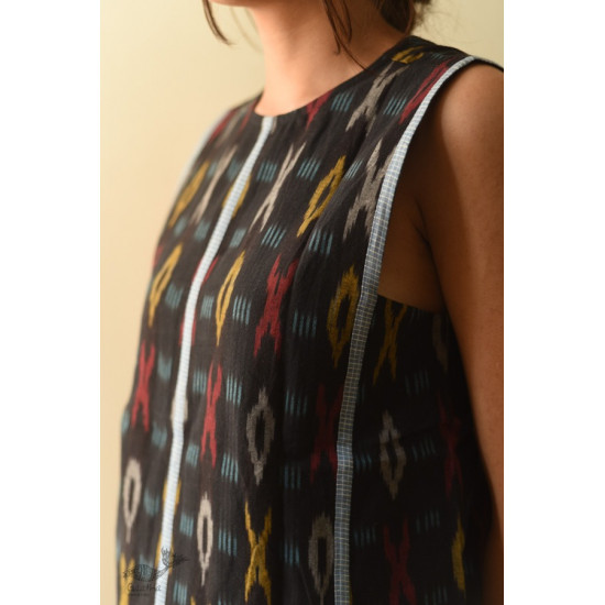 shop Ikat Handloom Black Top