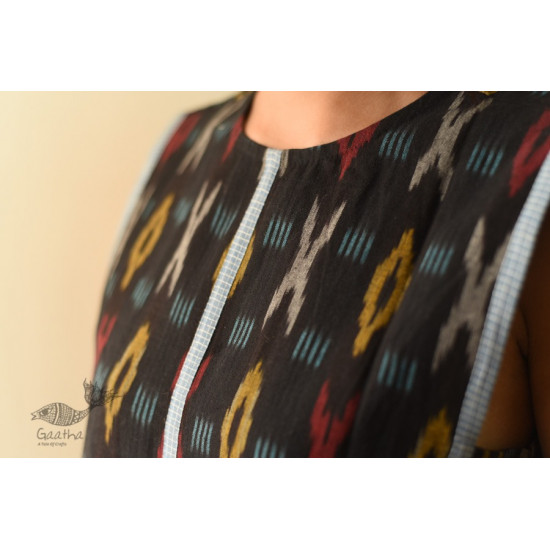 shop Ikat Handloom Black Top