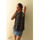 shop Ikat Handloom Black Top