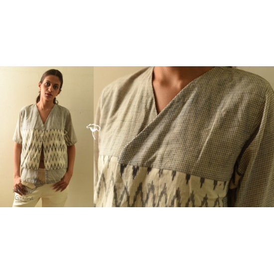 shop Ikat Handloom Checks Shrug