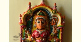 Molela | Mitti Ki Murti - Handmade Terracotta Plaques - Goddess with Peacock