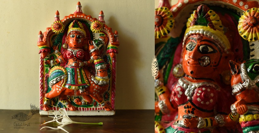 Mitti ki murti - Molela terracotta god goddess idols - Goddess with Camel