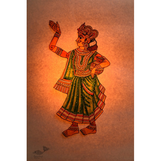 shop leather puppet - handmade radha