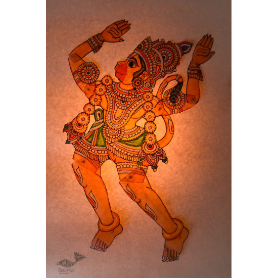 shop leather puppet - handmade hanuman