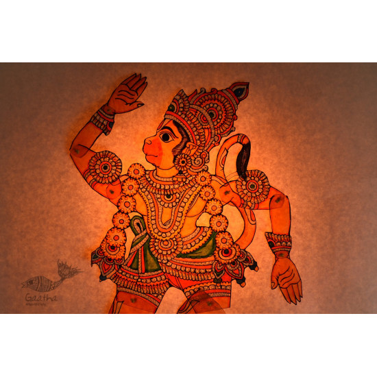 shop leather puppet - handmade hanuman