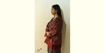 Kimono | Reversible Ajrakh Block Printed & Denim Jacket