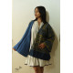 shop Ajrakh Block Printed & Denim Jacket - Reversible