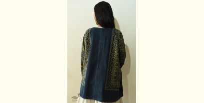 Kimono | Reversible Ajrakh Block Printed & Denim Jacket 2