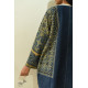 shop Ajrakh Block Printed & Denim Jacket - Reversible