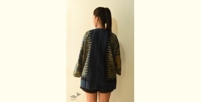 Kimono | Reversible Ajrakh Block Printed & Denim Jacket / Kimono