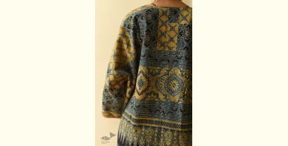 Kimono | Reversible Ajrakh Block Printed & Denim Kimono / Jacket
