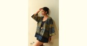 shop Reversible Ajrakh Block Printed & Denim Kimono / Jacket