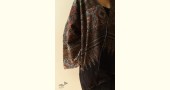 shop Block Printed Ajrakh black Jacket / Kimono - Denim Revers Side