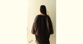 shop Block Printed Ajrakh black Jacket / Kimono - Denim Revers Side