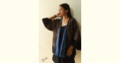 shop Pure Cotton Ajrakh Printed Jacket - Denim Reversible Kimono