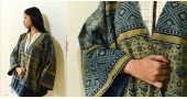shop Ajrakh Block Printed & Denim Jacket - Reversible