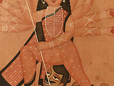 Kalighat Painting | Ma Durga