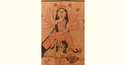 Kalighat Painting | Ma Durga