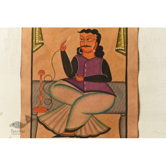 original kali ghat painting -wall hanging