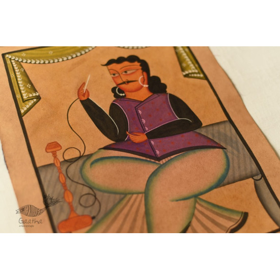 original kali ghat painting -wall hanging