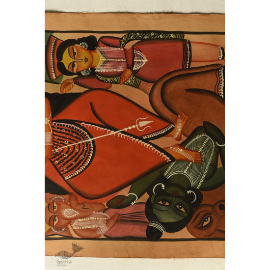 buy Original Kalighat Painting - Goddess Gauri