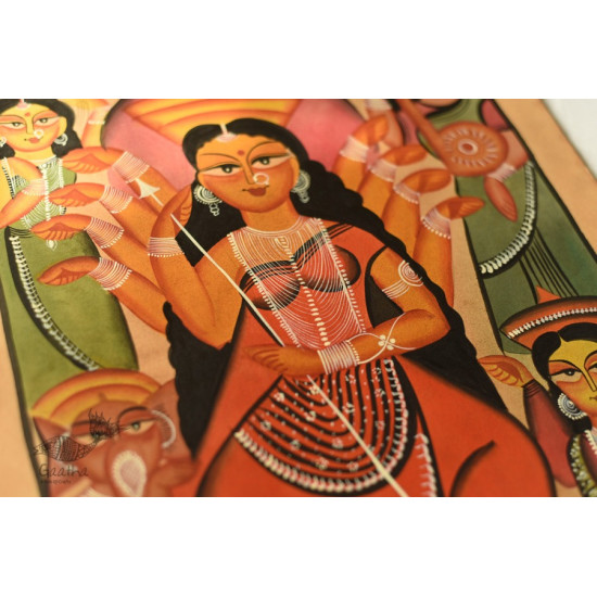 buy Original Kalighat Painting - Goddess Gauri