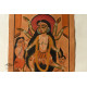 kalighat canvas painting - Goddess kali