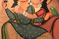 Kalighat Painting |Handmade Canvas| Romance 