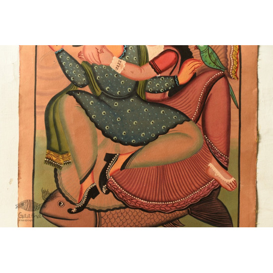 Godess Kali Kalighat Painting - The Bengali Couple