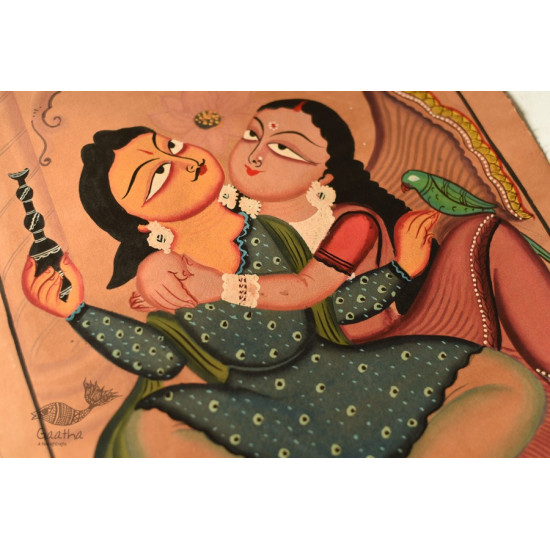 Godess Kali Kalighat Painting - The Bengali Couple