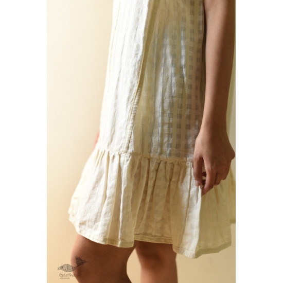 shop Handwoven Pure Cotton ~ Off White dress