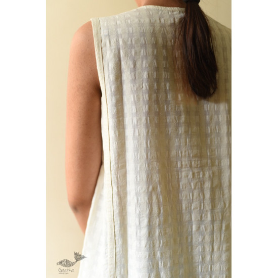 shop Handwoven Pure Cotton ~ Off White dress