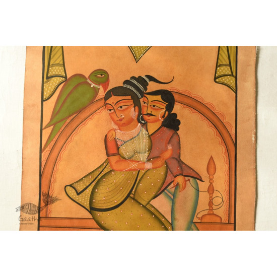 painting on canvas kalighat painting