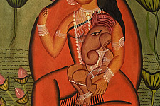 Kalighat Painting | Gauri Ganesh