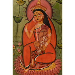 Kalighat Painting | Gauri Ganesh