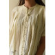 shop Off White Pure Cotton ~ Handwoven Self Checks Top