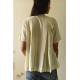 shop Off White Pure Cotton ~ Handwoven Self Checks Top