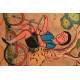 buy canvas kalighat painting - Kitty & Kusum