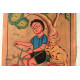 buy canvas kalighat painting - Kitty & Kusum