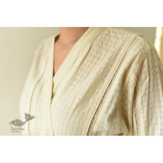 shop Handwoven Checks Pure Cotton ~ White Top