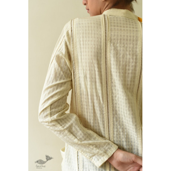 shop Handwoven Checks Pure Cotton ~ White Top