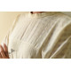 shop Handloom Self Off White Cotton - Dress