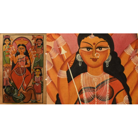 buy Original Kalighat Painting - Goddess Gauri