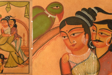 Kalighat Painting | Husband Wife