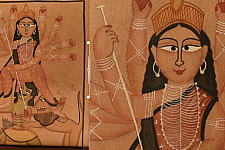 Kalighat Painting | Ma Durga