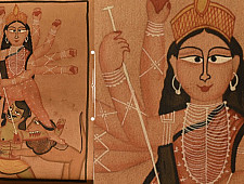 Kalighat Painting | Ma Durga