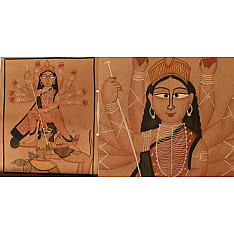 Kalighat Painting | Ma Durga