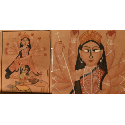 Kalighat Painting | Ma Durga